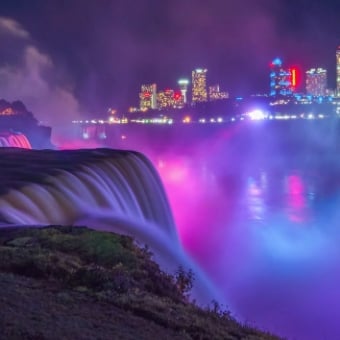 Niagara Falls Illumination at Night