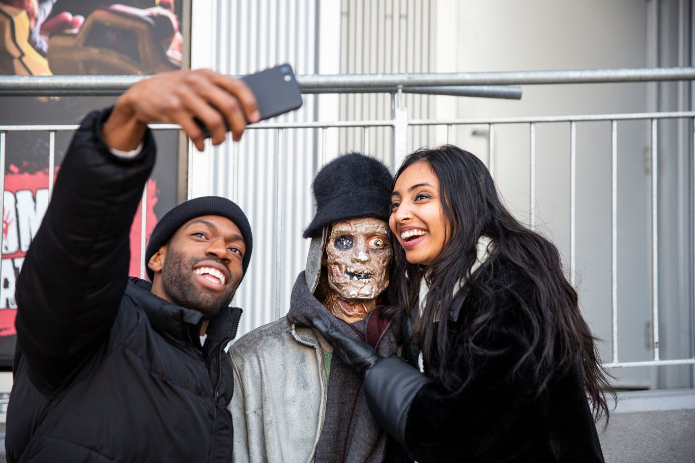 Zombie Guy Winter Selfie