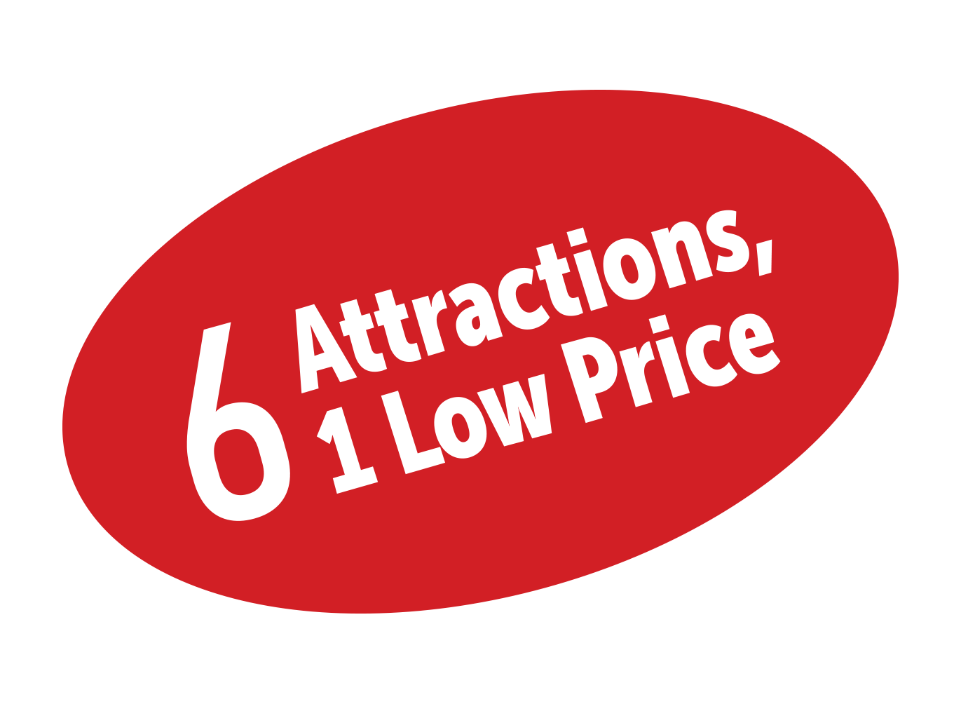 6 attractions 1 prix bas
